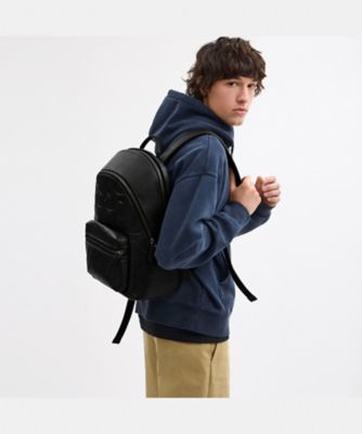 チャーター バックパック・マキシ シグネチャー レザー | COACH